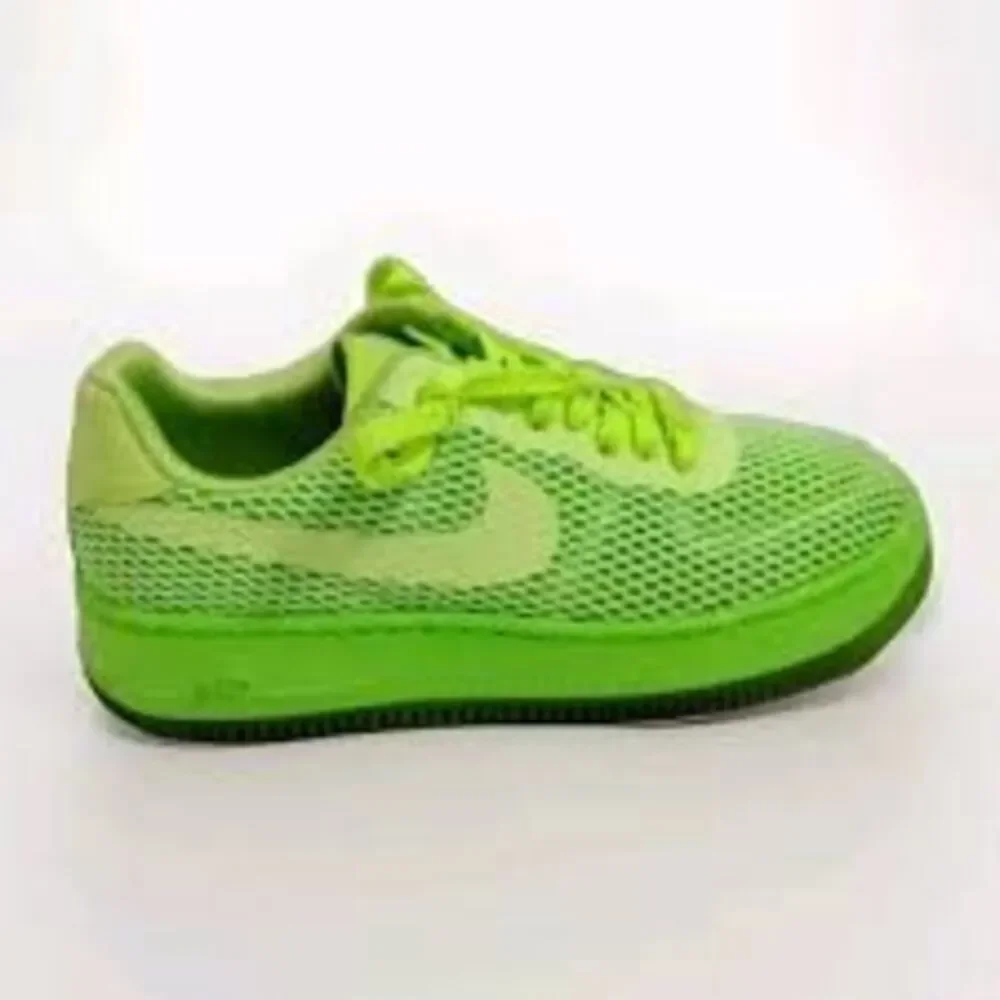 Nike Air Force 1 Low Upstep Sneakers Ghost Green Neon Netted AF1 Women's Size 8